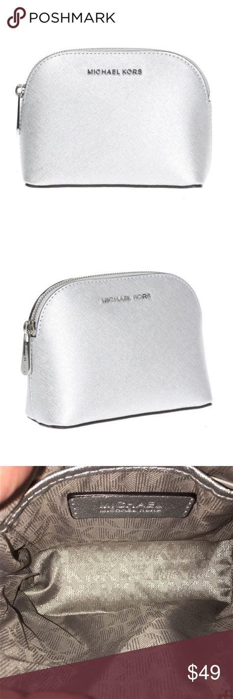 michael kors makeup bag white|Michael Kors makeup bag outlet.